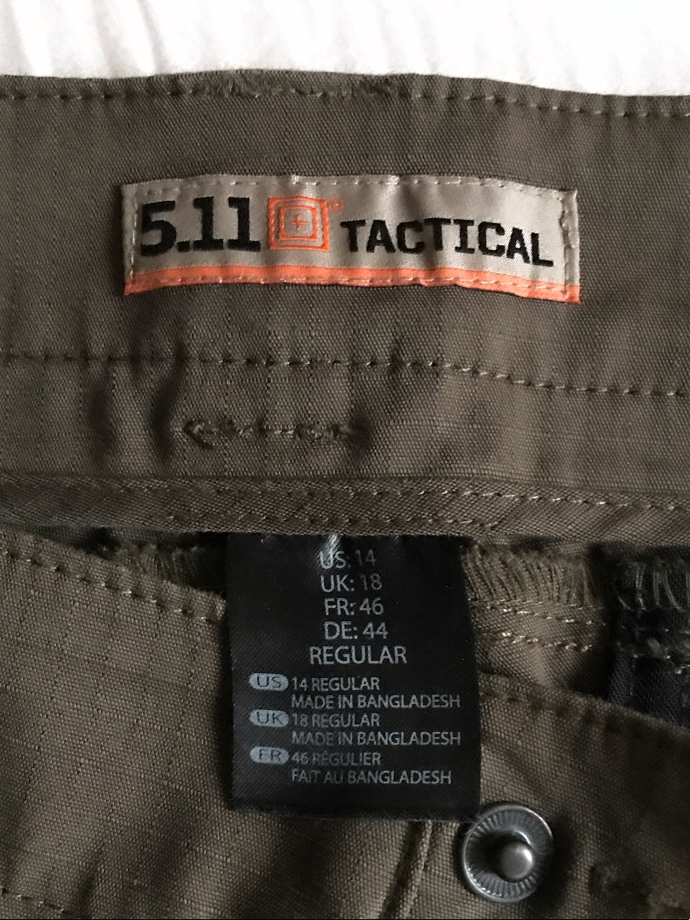 5.11 Tactical Olive Green Cargo Pants - Picture 2 of 4